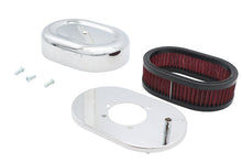 Load image into Gallery viewer, Mini Oval Air Cleaner Kit Chrome For CV Carburetors