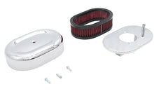 Load image into Gallery viewer, Mini Oval Air Cleaner Kit Chrome For CV Carburetors