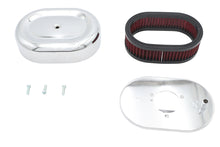 Load image into Gallery viewer, Mini Oval Air Cleaner Kit Chrome For Bendix Carburetors