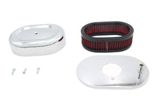 Load image into Gallery viewer, Mini Oval Air Cleaner Kit Chrome For Bendix Carburetors