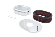 Load image into Gallery viewer, Mini Oval Air Cleaner Kit Chrome For Bendix Carburetors