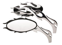 Load image into Gallery viewer, Black Fireball Mirror Set with Flame Stems