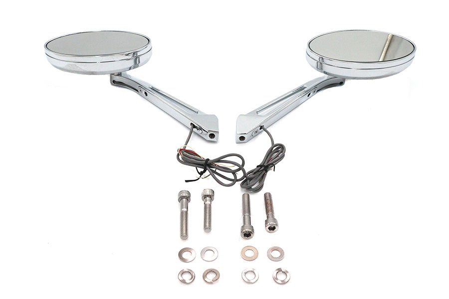 Ellipse Mirror Set with LED Turn Signal