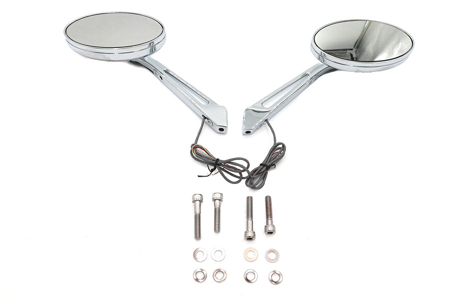 Ellipse Mirror Set with LED Turn Signal