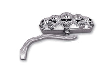 Load image into Gallery viewer, Chrome 5 Skull Mirror with Billet Worm Stem