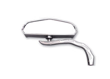 Load image into Gallery viewer, Chrome 5 Skull Mirror with Billet Worm Stem