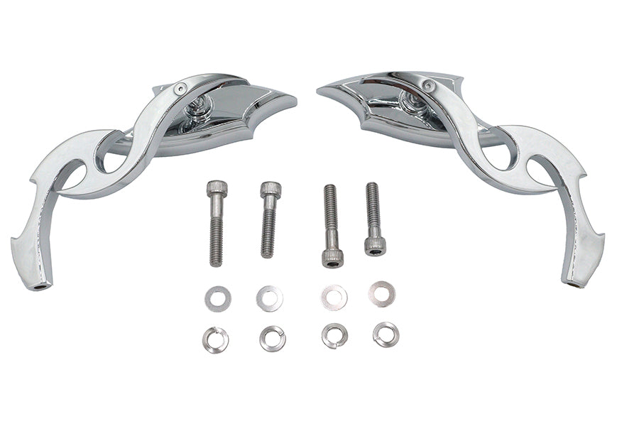 Lucifer Mirror Set Billet with Scroll Stem