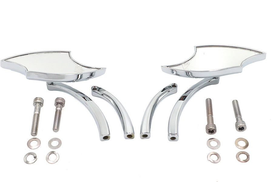 Lucifer Mirror Set Billet with Curve Stem