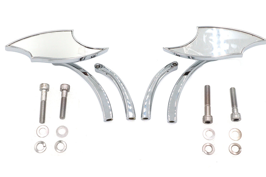 Lucifer Mirror Set Billet with Curve Stem