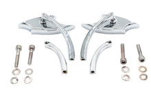 Load image into Gallery viewer, Lucifer Mirror Set Billet with Curve Stem