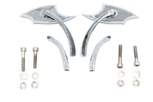 Load image into Gallery viewer, Lucifer Mirror Set Billet with Curve Stem