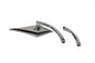 Zoid Mirror with Billet Curved Stem