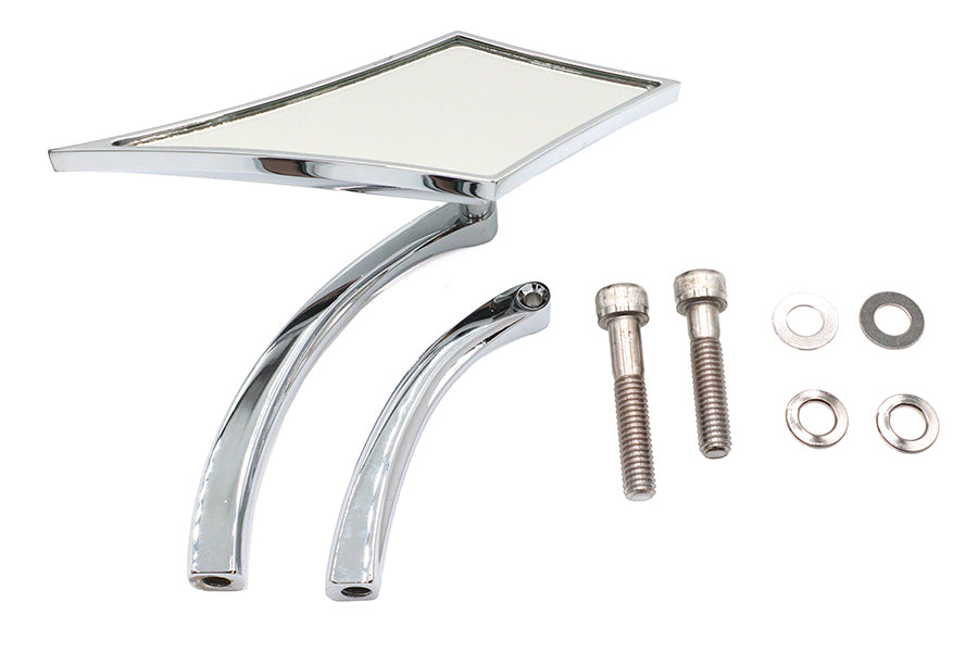 Zoid Mirror with Billet Curved Stem