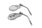 Oval Mirror Set Chrome