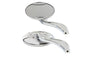 Oval Mirror Set Chrome