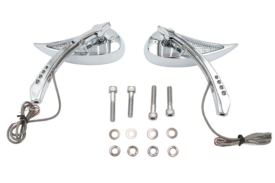 Billet Teardrop Mirror Set