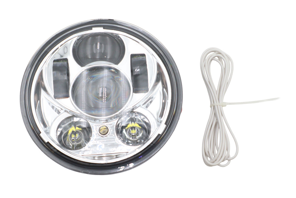 5-3/4 inch Daylight Projector LED Headlamp Chrome