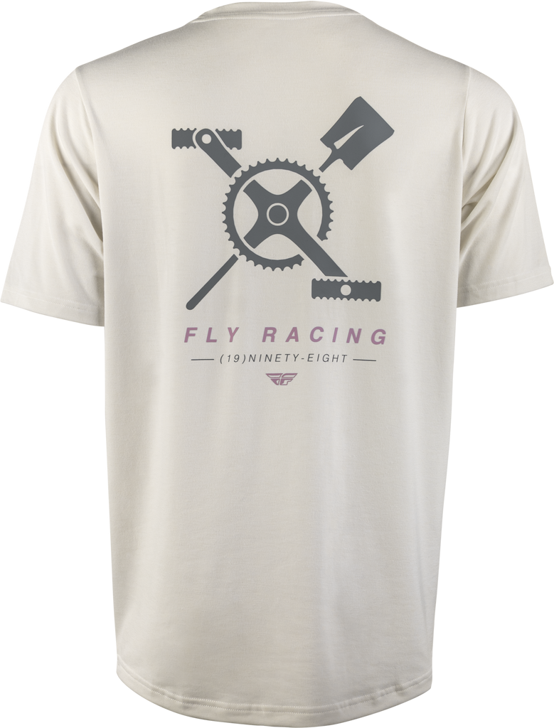 Trail Dig Tee White Sm