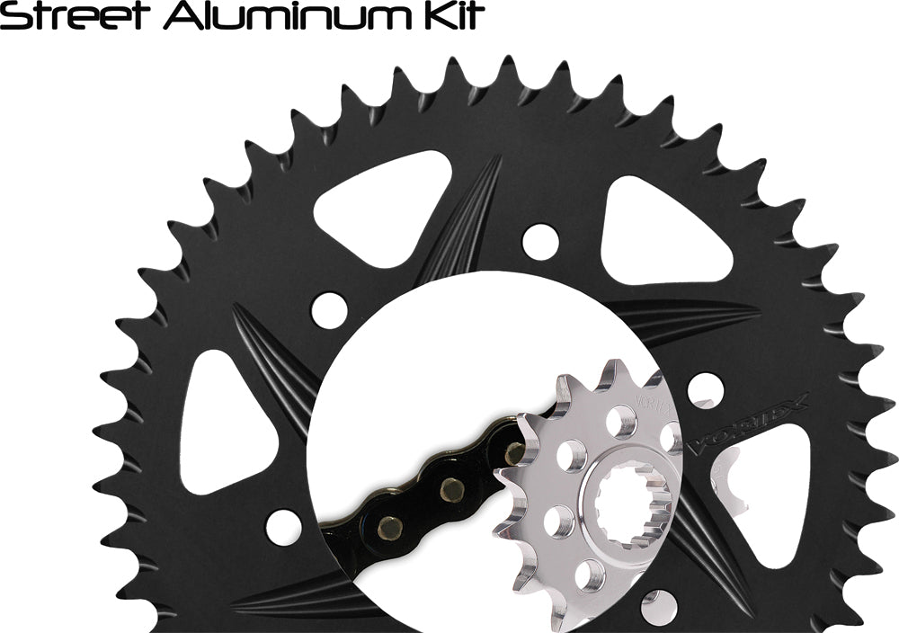 Sprocket/Chain Kit Stl/Alu 15/44t Blk Rx3 520 108l Blk