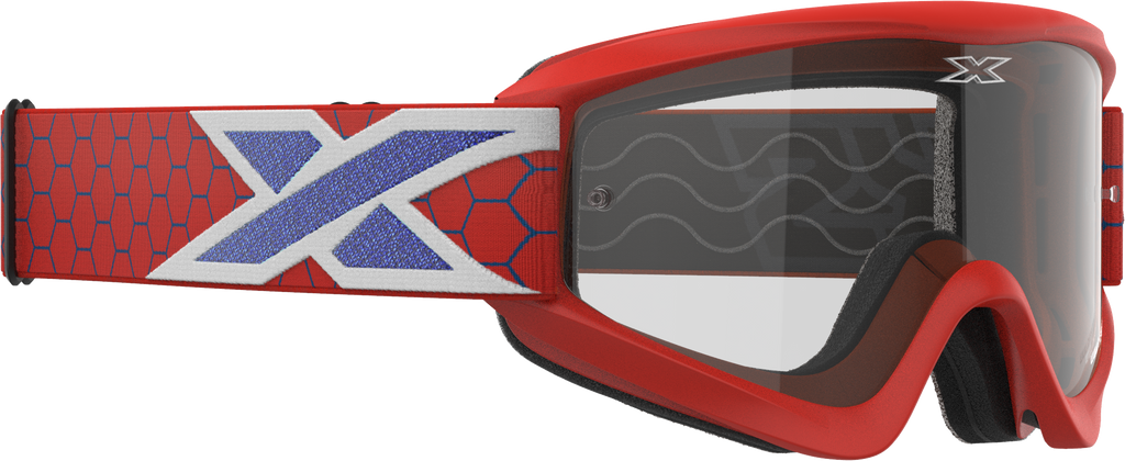 Flat Out Clear Goggle Red/White/Blue Clear