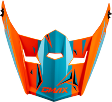 Load image into Gallery viewer, Youth Mx 46y Unstable Visor Hi Vis Orange/Blue Ys Yl