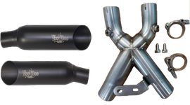 Shorty Dual Muffler Black Busa