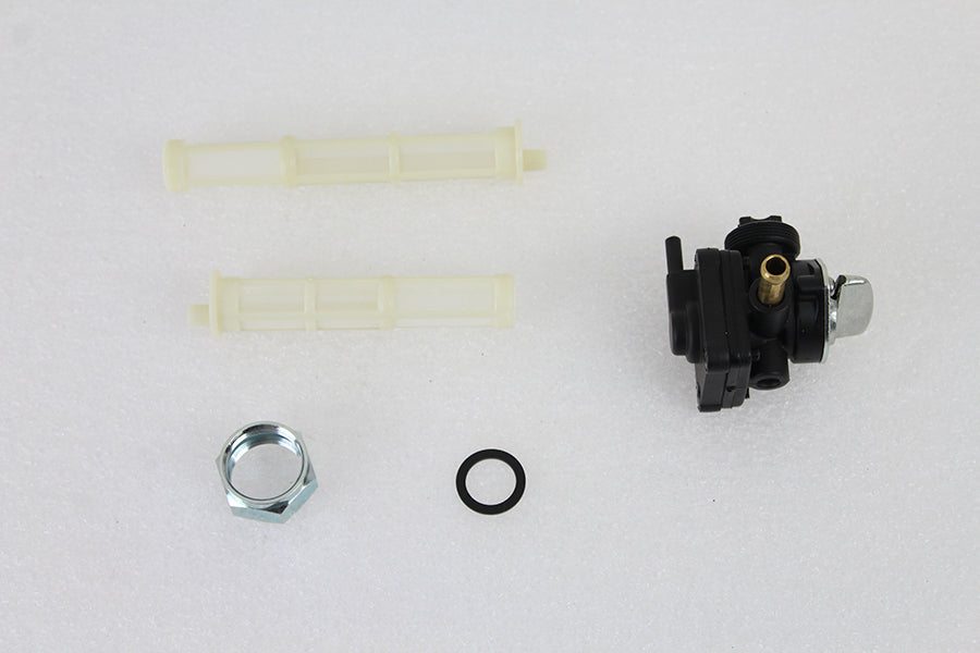 Vacuum Petcock Fuel Valve Black