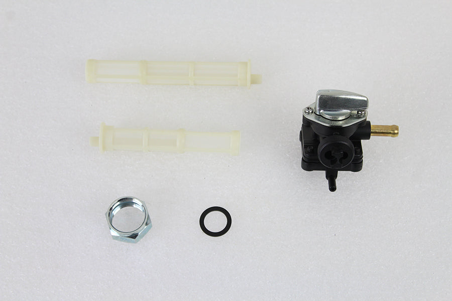Vacuum Petcock Fuel Valve Black