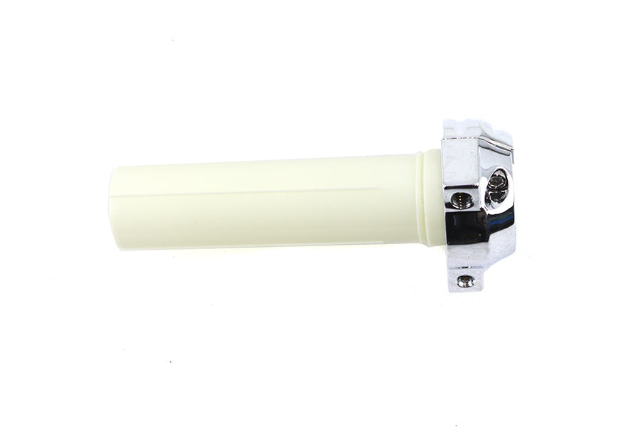 Chrome Handlebar Throttle Clamp and Tube Set