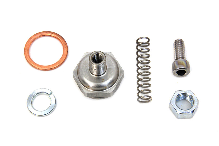 Linkert Carburetor Bowl Lock Nut with Drain Zinc