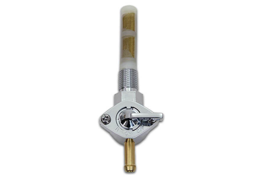 Chrome Petcock with Straight Outlet