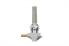 Chrome Petcock with Right Outlet and Nut