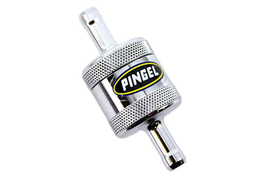 Pingel Inline Fuel Filter Chrome