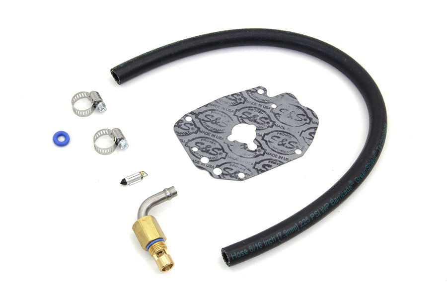 Retrofit Fuel Line Kit Black for S&S  inchE inch and OKO Car
