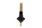 Petcock Straight Outlet Black