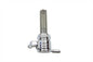 Chrome Sifton Ball Petcock with Backward Outlet and Nut