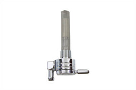Chrome Sifton Ball Petcock with Downward Outlet