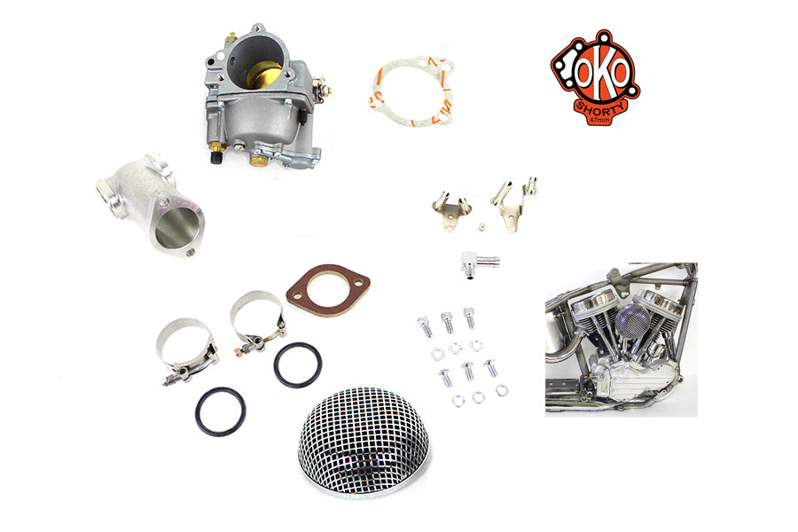 OKO Panhead Shorty 1-7/8 inch Carburetor Kit Alloy
