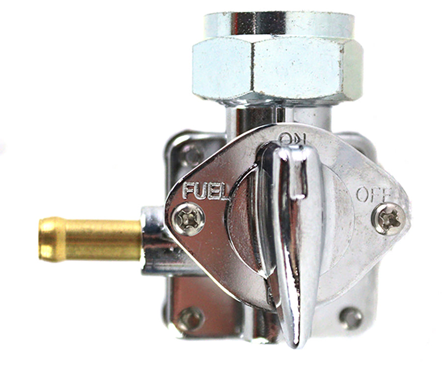 Vacuum Petcock Fuel Valve Chrome