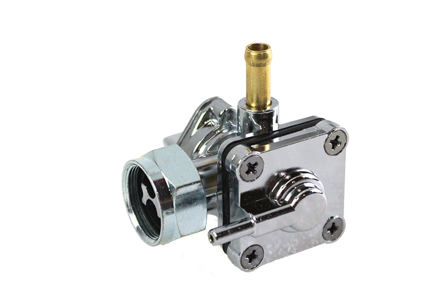 Vacuum Petcock Fuel Valve Chrome