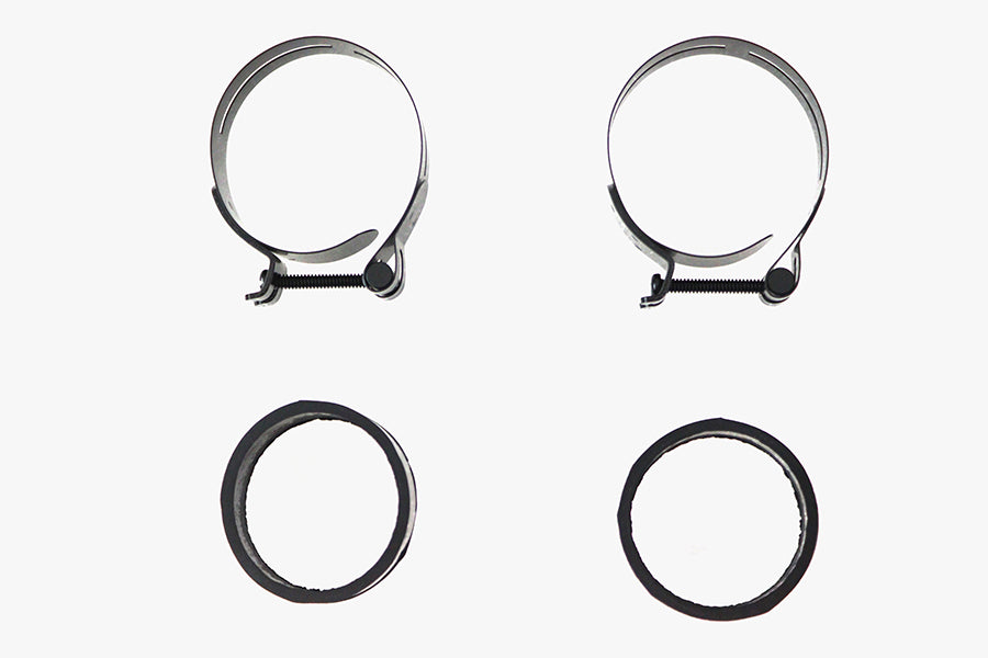 Black Intake Manifold Clamp Set