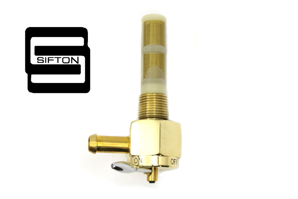Sifton Brass Hex Petcock 90 Left Hand Spigot