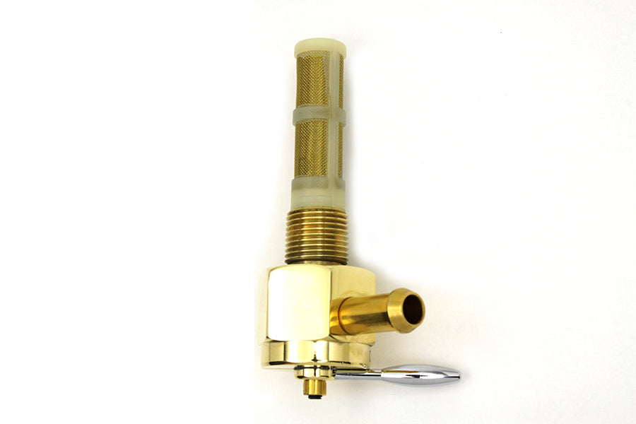 Sifton Brass Hex Petcock 90 Left Hand Spigot