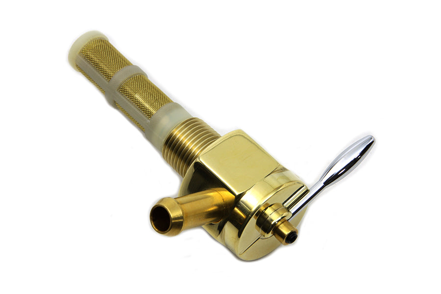 Sifton Brass Hex Petcock 90 Right Hand Spigot