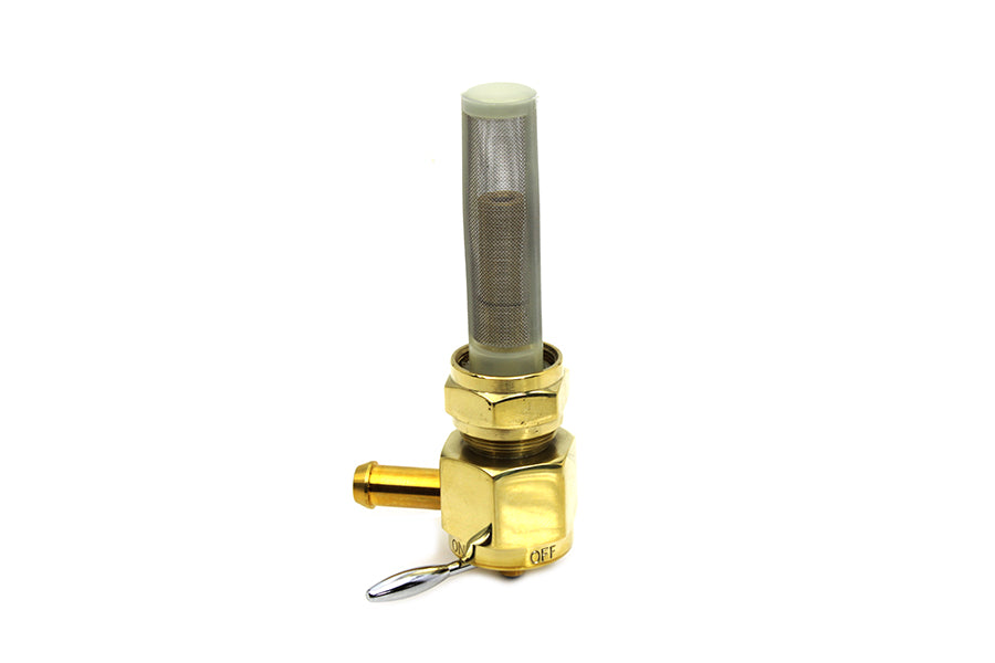 Sifton Brass Hex Petcock 90 Left Hand Spigot with Nut