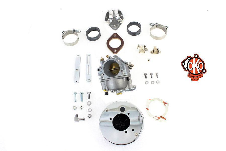 47mm OKO Shorty Carburetor Kit Alloy