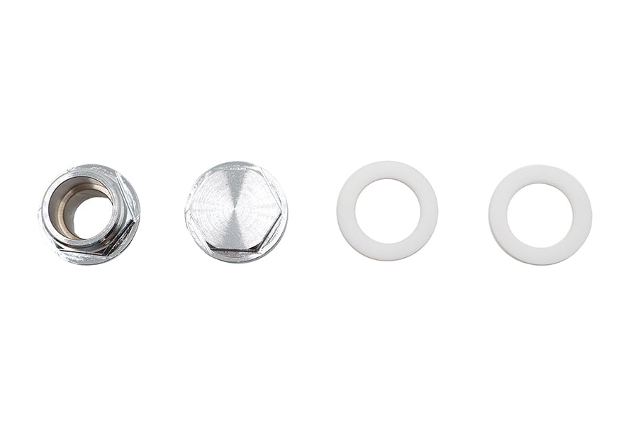 Petcock Adapter Set Chrome