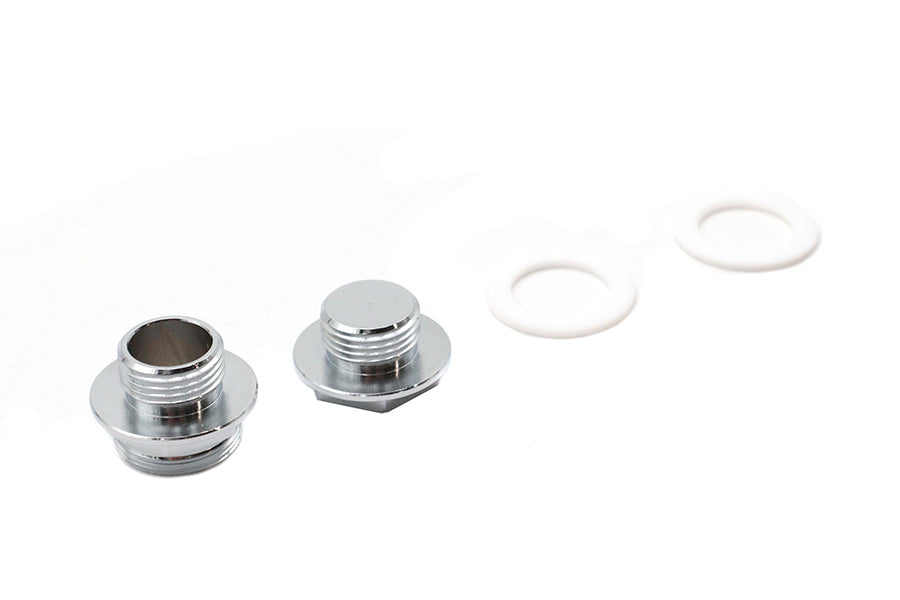 Petcock Adapter Set Chrome