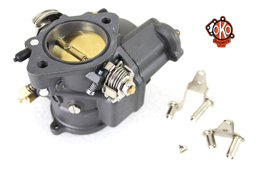 OKO Performance 1-7/8 inch Shorty Carburetor Dark Grey