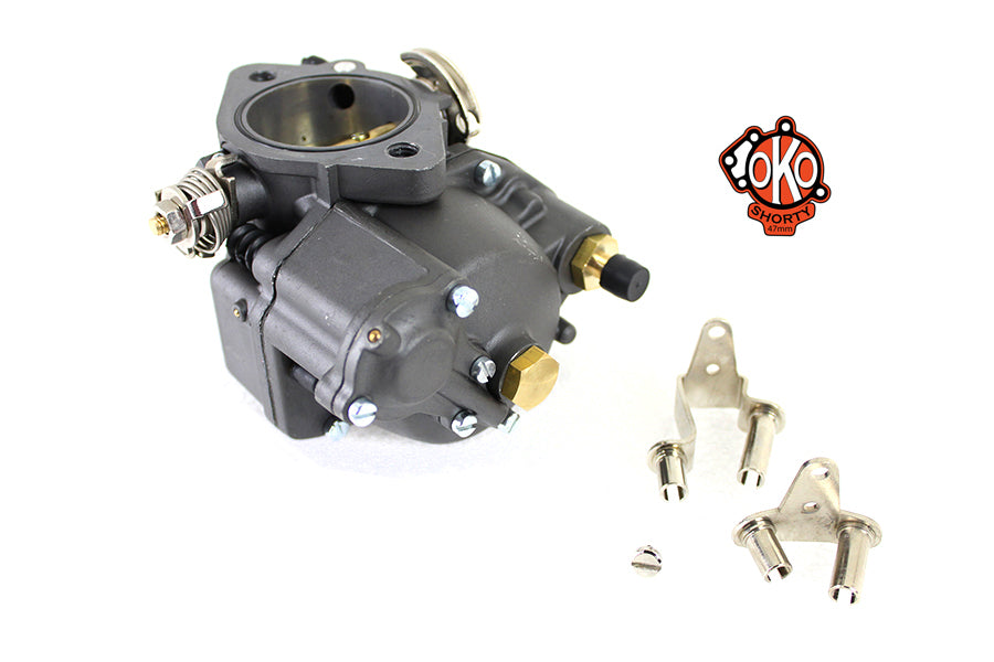 OKO Performance 1-7/8 inch Shorty Carburetor Dark Grey